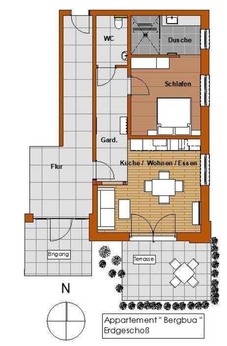 Alpenappartement Kleiner 탄하임 객실 사진